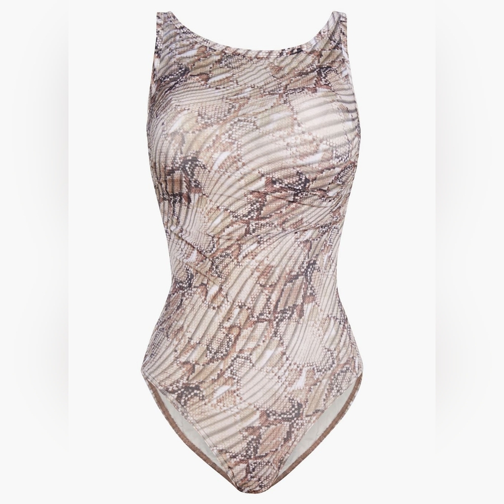 JETS AUSTRALIA BY JESSIKA ALLEN Awakening snake-print stretch-mesh swimsuit